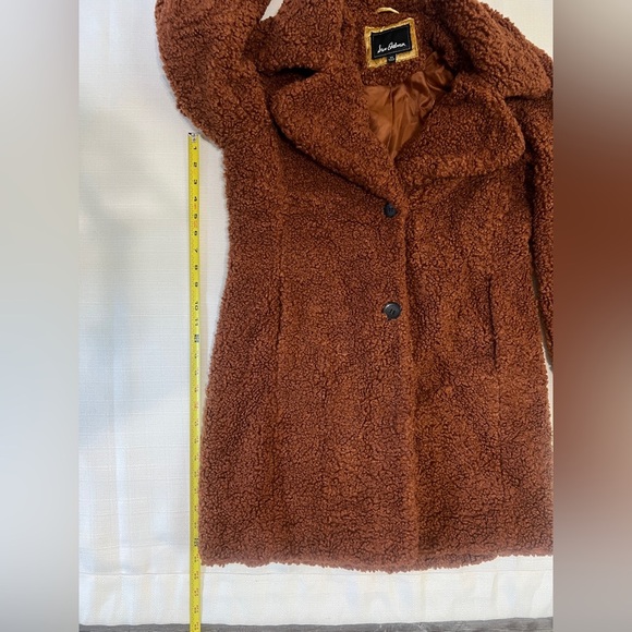 Sam Edelman Rust Orange/Brown Teddy Jacket Size XS - Picture 6 of 7